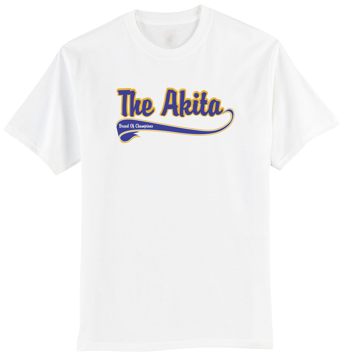 Breed of Champion Tee Blue Shirt - Akita (170-0002-106)