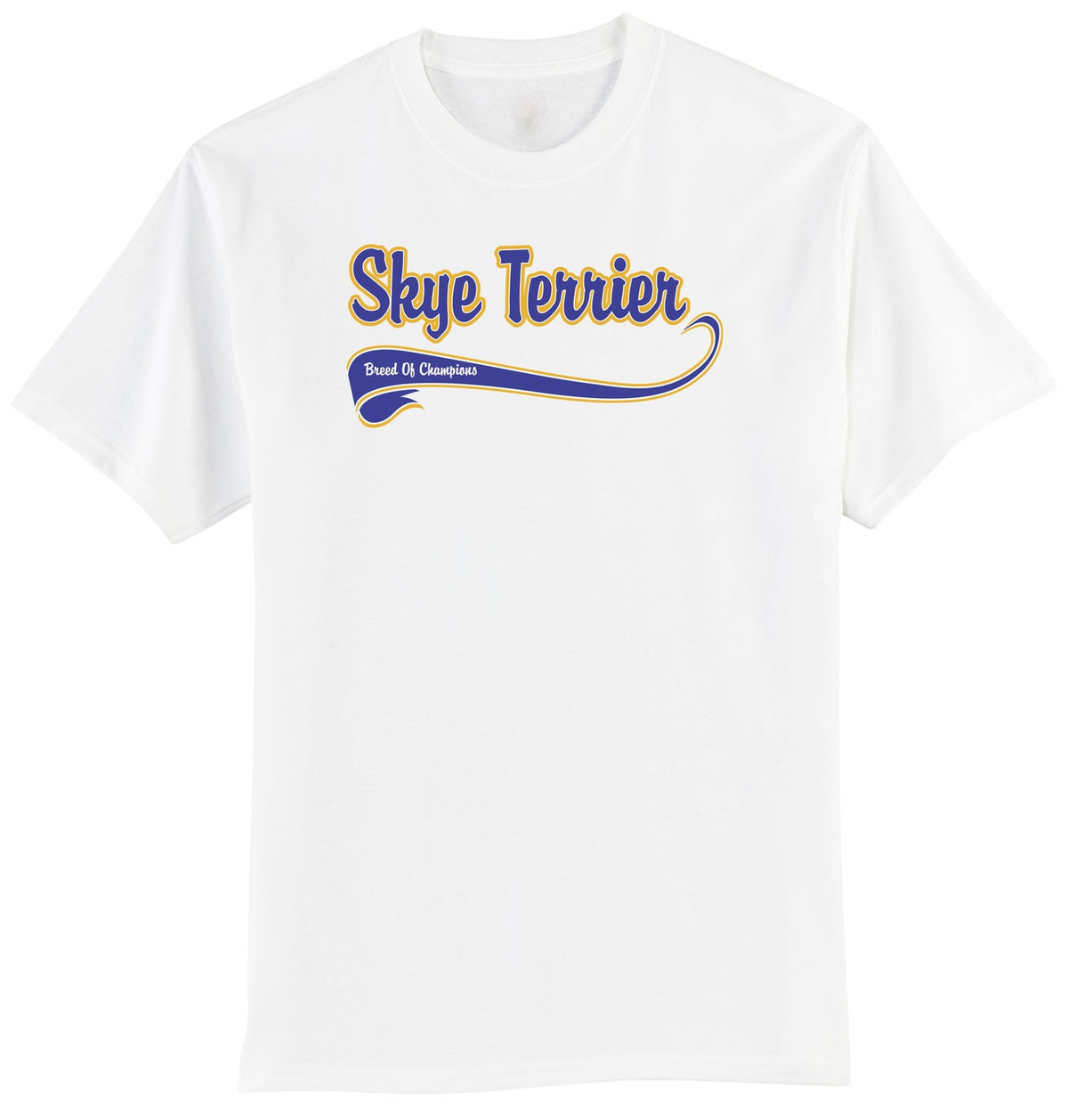 Breed of Champion Tee Blue Shirt - Skye Terrier (170-0002-378)