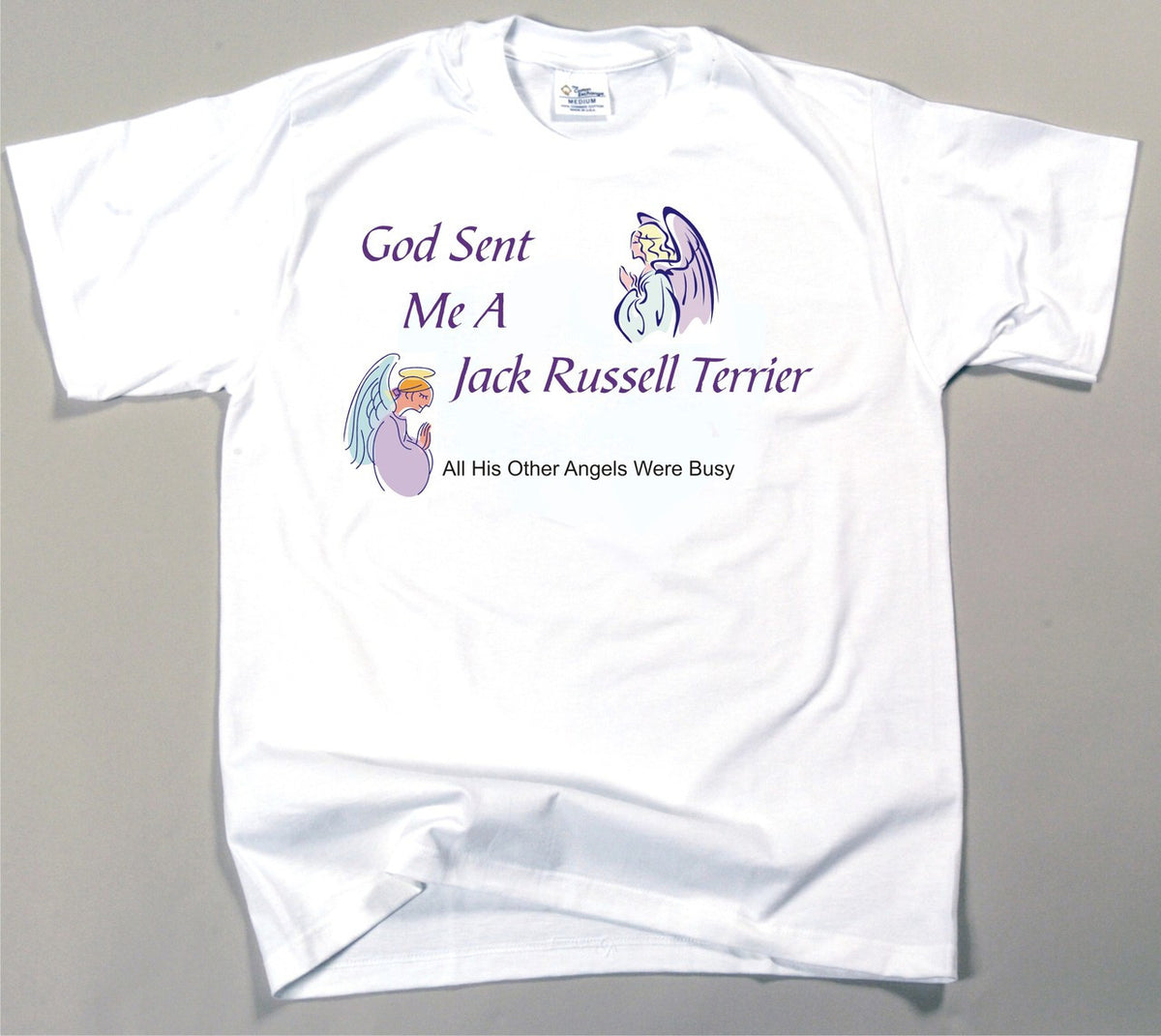 God Sent Me A Jack Russell Terrier T-Shirt (170-0005-272)