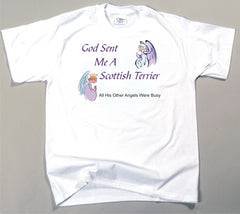 God Sent Me A Scottish Terrier T-Shirt (170-0005-364)