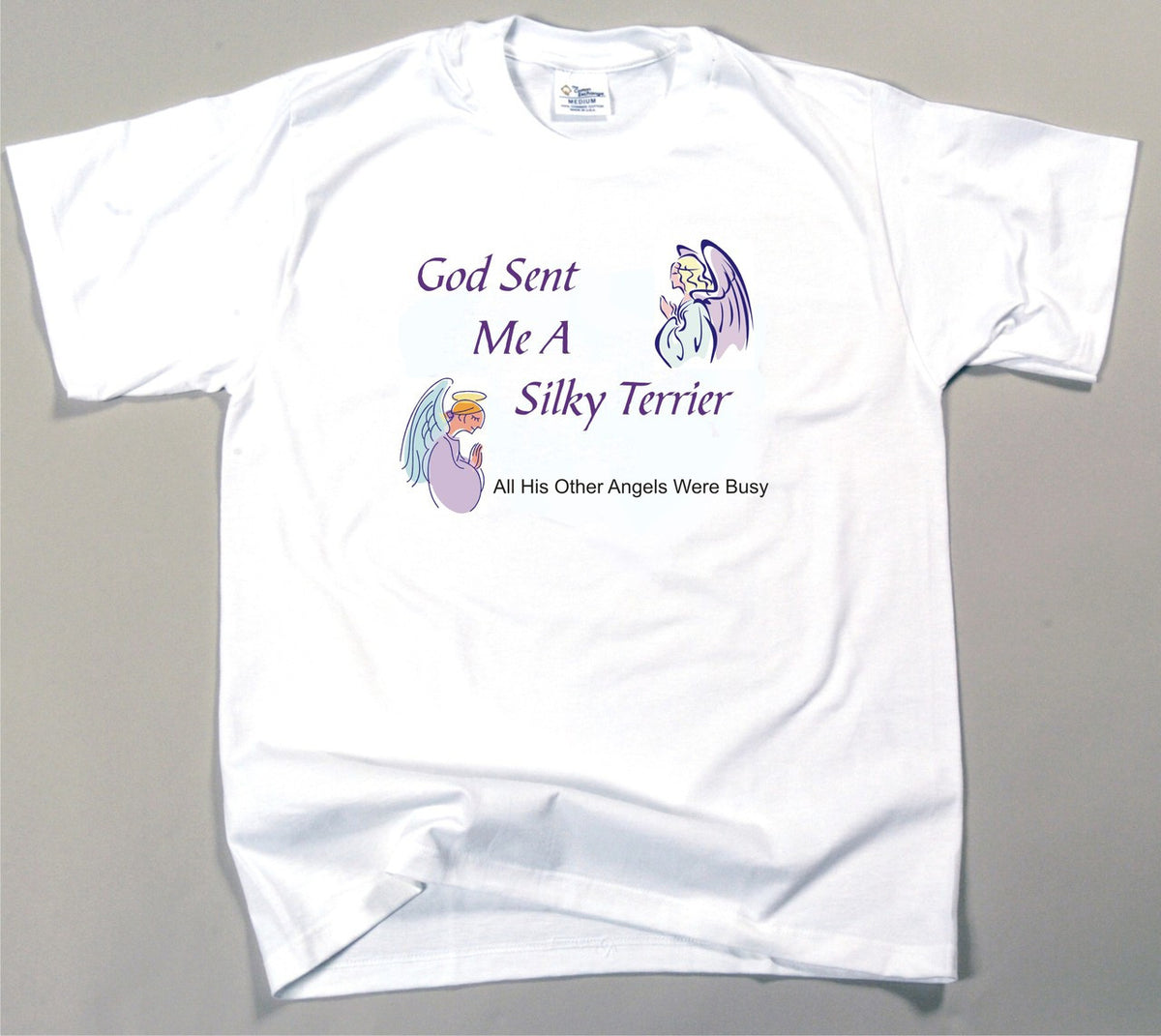God Sent Me A Silky Terrier T-Shirt (170-0005-376)