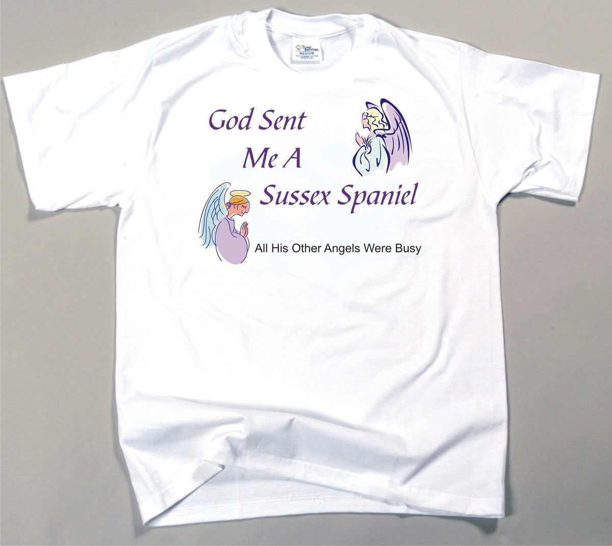 God Sent Me A Sussex Spaniel T-Shirt (170-0005-390)