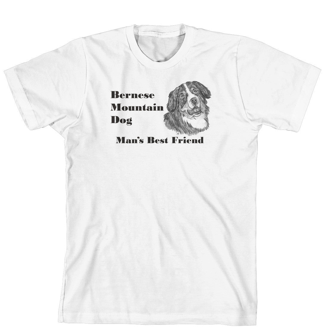 Man's Best Friend Dog Breed T-Shirt - Bernese Mountain Dog (170-0072-144)
