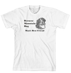 Man's Best Friend Dog Breed T-Shirt - Bernese Mountain Dog (170-0072-144)