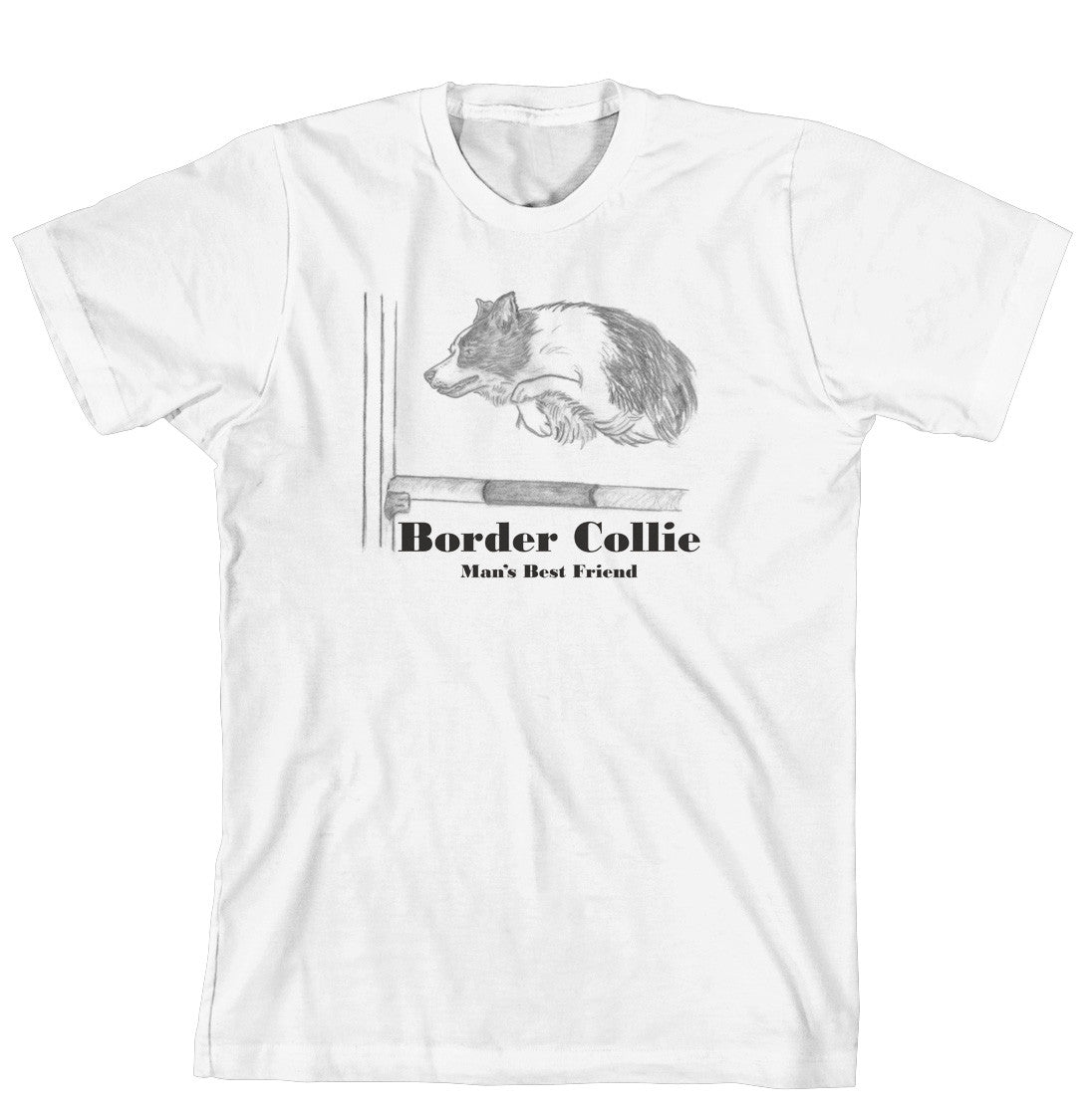 Man's Best Friend Dog Breed T-Shirt - Border Collie (170-0072-154)