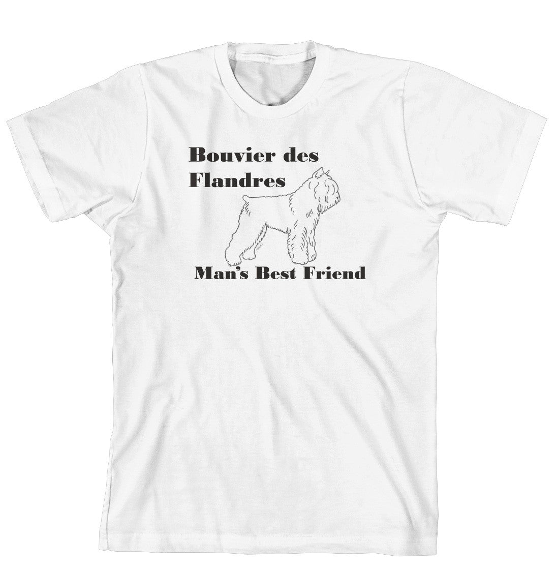 Man's Best Friend Dog Breed T-Shirt - Bouvier des Flandres (162C) (170-0072-162C)