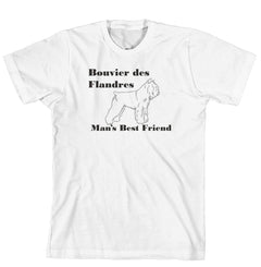 Man's Best Friend Dog Breed T-Shirt - Bouvier des Flandres (162C) (170-0072-162C)