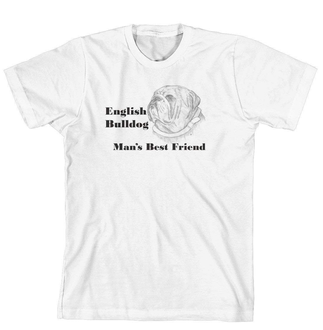 Man's Best Friend Dog Breed T-Shirt - English Bulldog (170-0072-174)