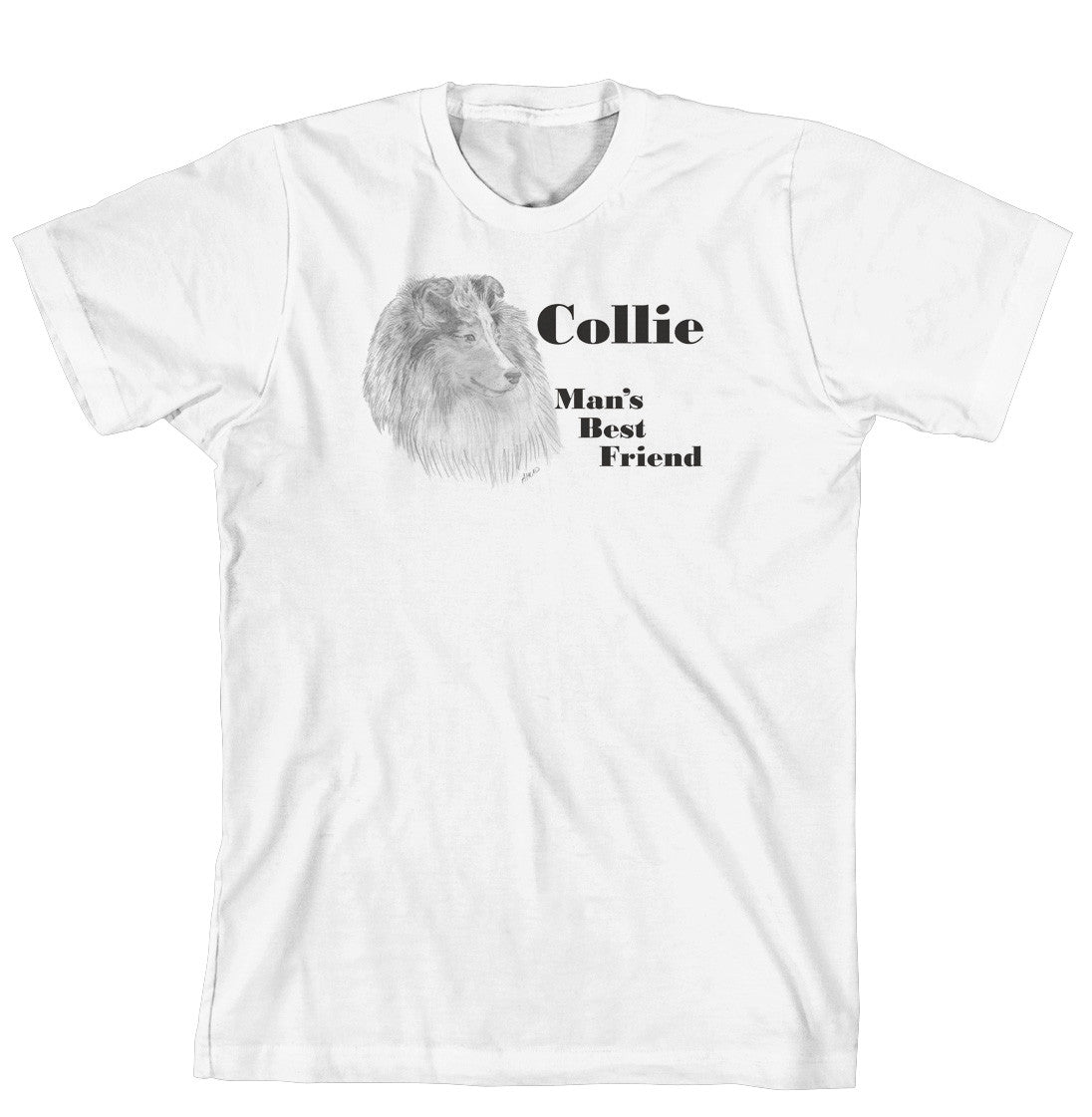 Man's Best Friend Dog Breed T-Shirt - Collie (200A) (170-0072-200A)