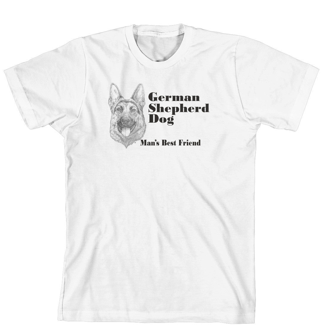Man's Best Friend Dog Breed T-Shirt - German Shepherd (234A) (170-0072-234A)