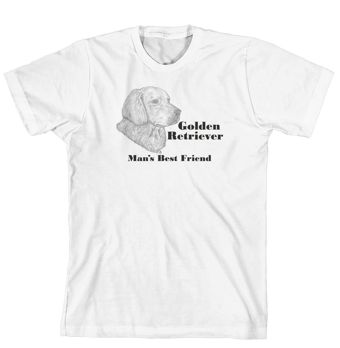 Man's Best Friend Dog Breed T-Shirt - Golden Retriever (244A) (170-0072-244A)