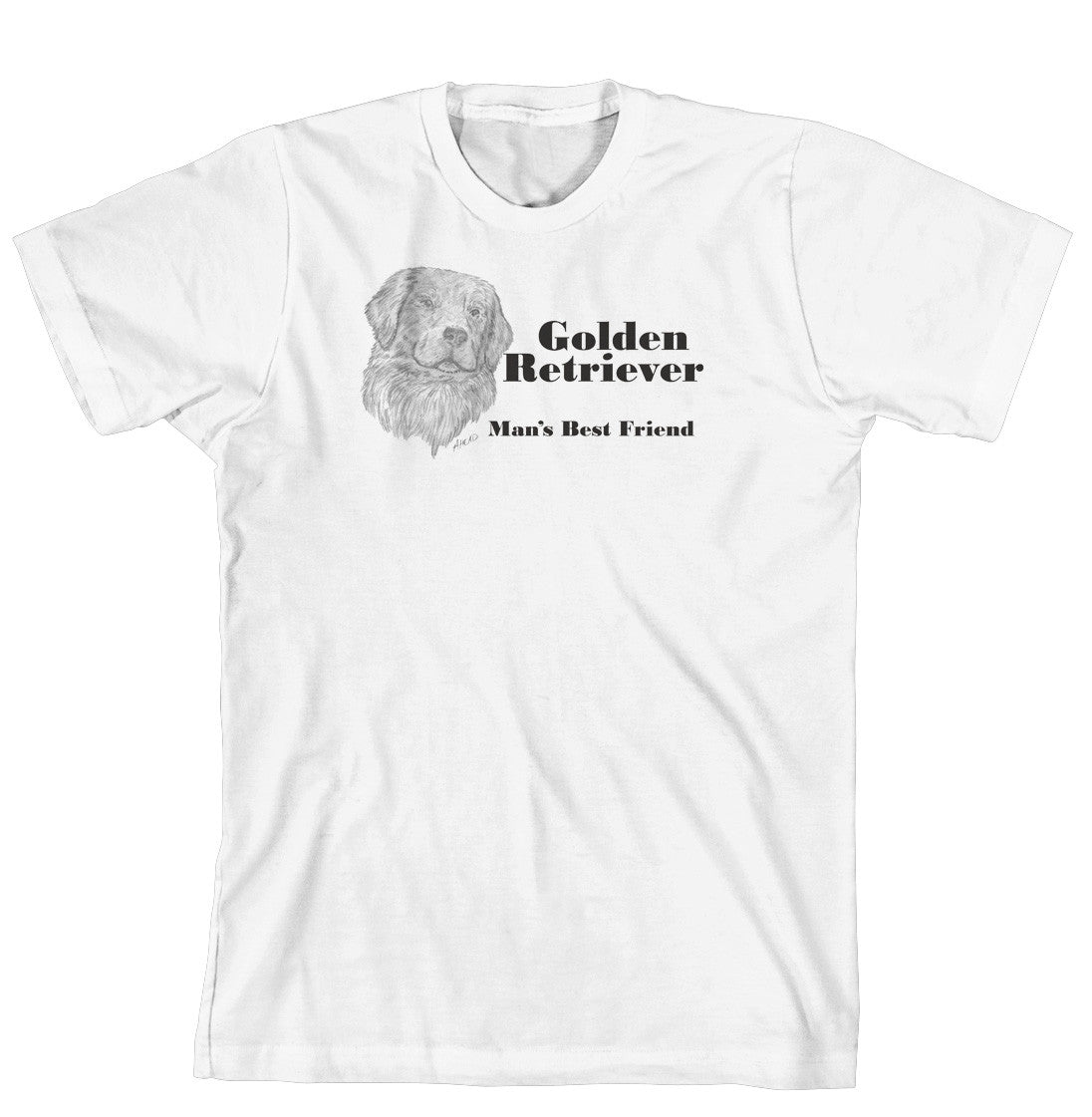 Man's Best Friend Dog Breed T-Shirt - Golden Retriever (244B) (170-0072-244B)