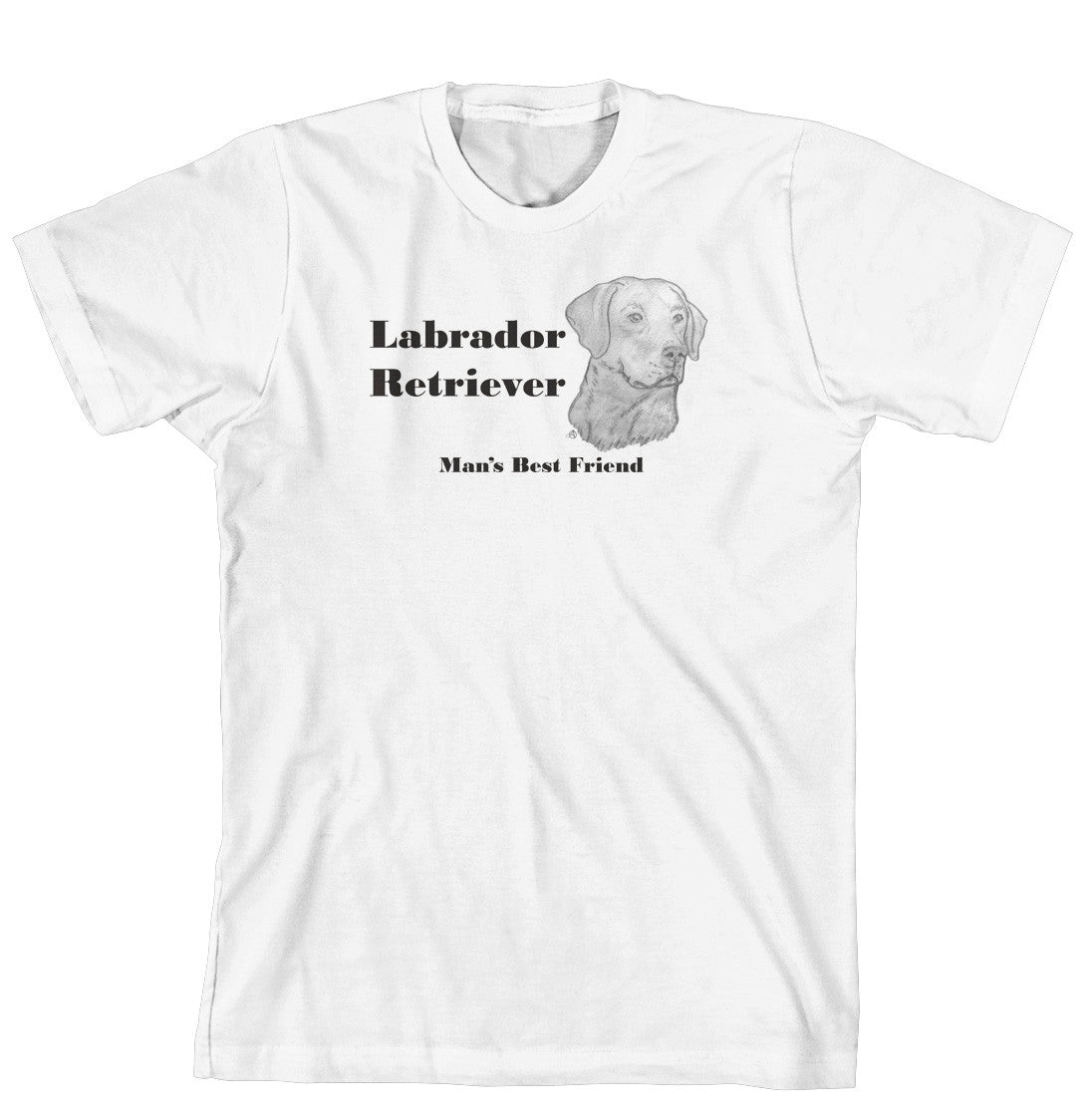 Man's Best Friend Dog Breed T-Shirt - Labrador Retriever (284B) (170-0072-284B)