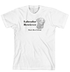 Man's Best Friend Dog Breed T-Shirt - Labrador Retriever (284B) (170-0072-284B)