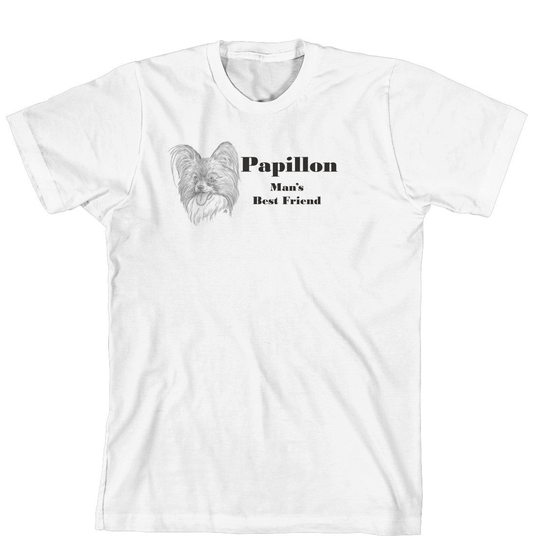 Man's Best Friend Dog Breed T-Shirt - Papillon (170-0072-320)