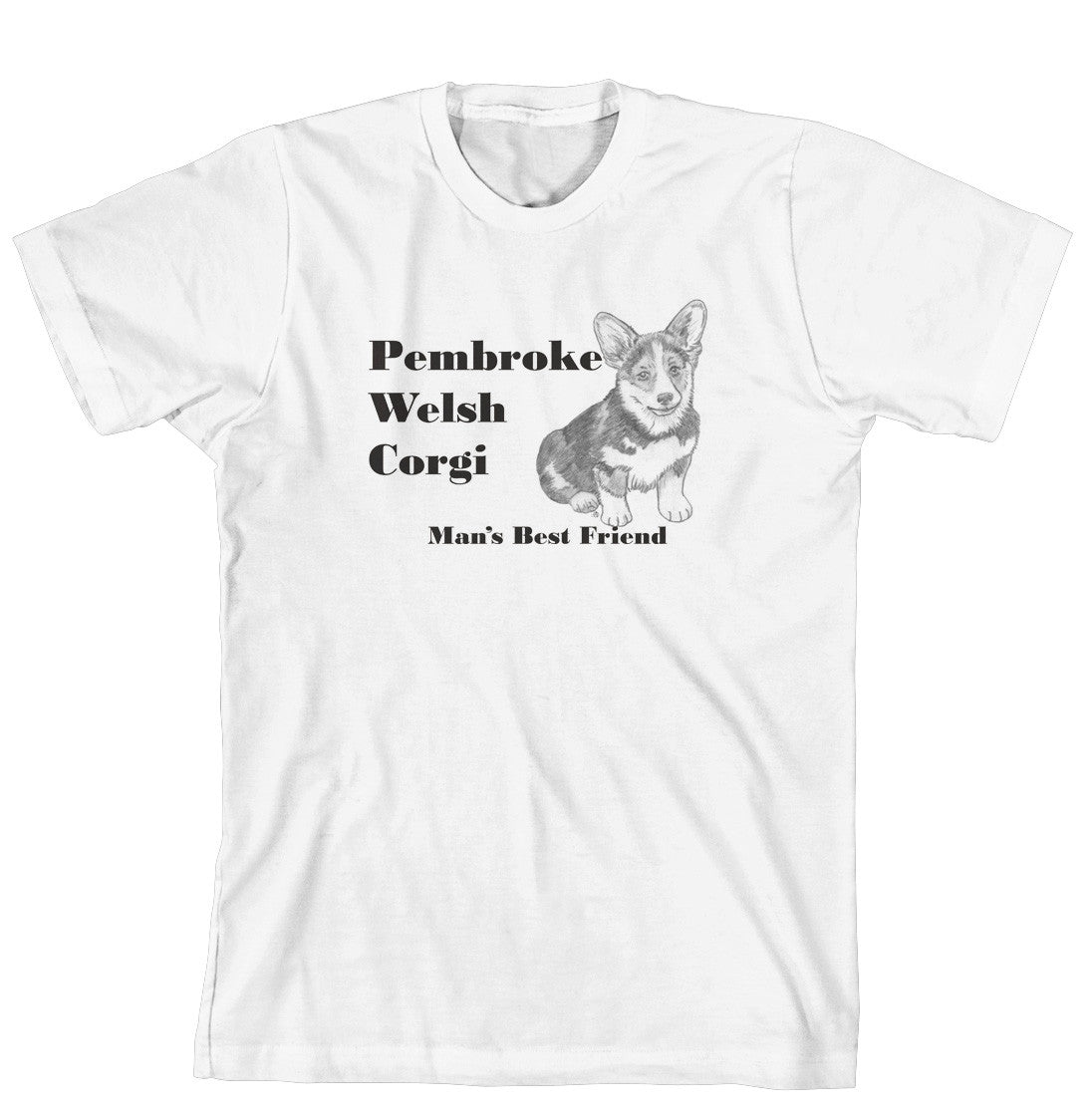 Man's Best Friend Dog Breed T-Shirt - Pembroke Welsh Corgi Puppy (170-0072-326A)