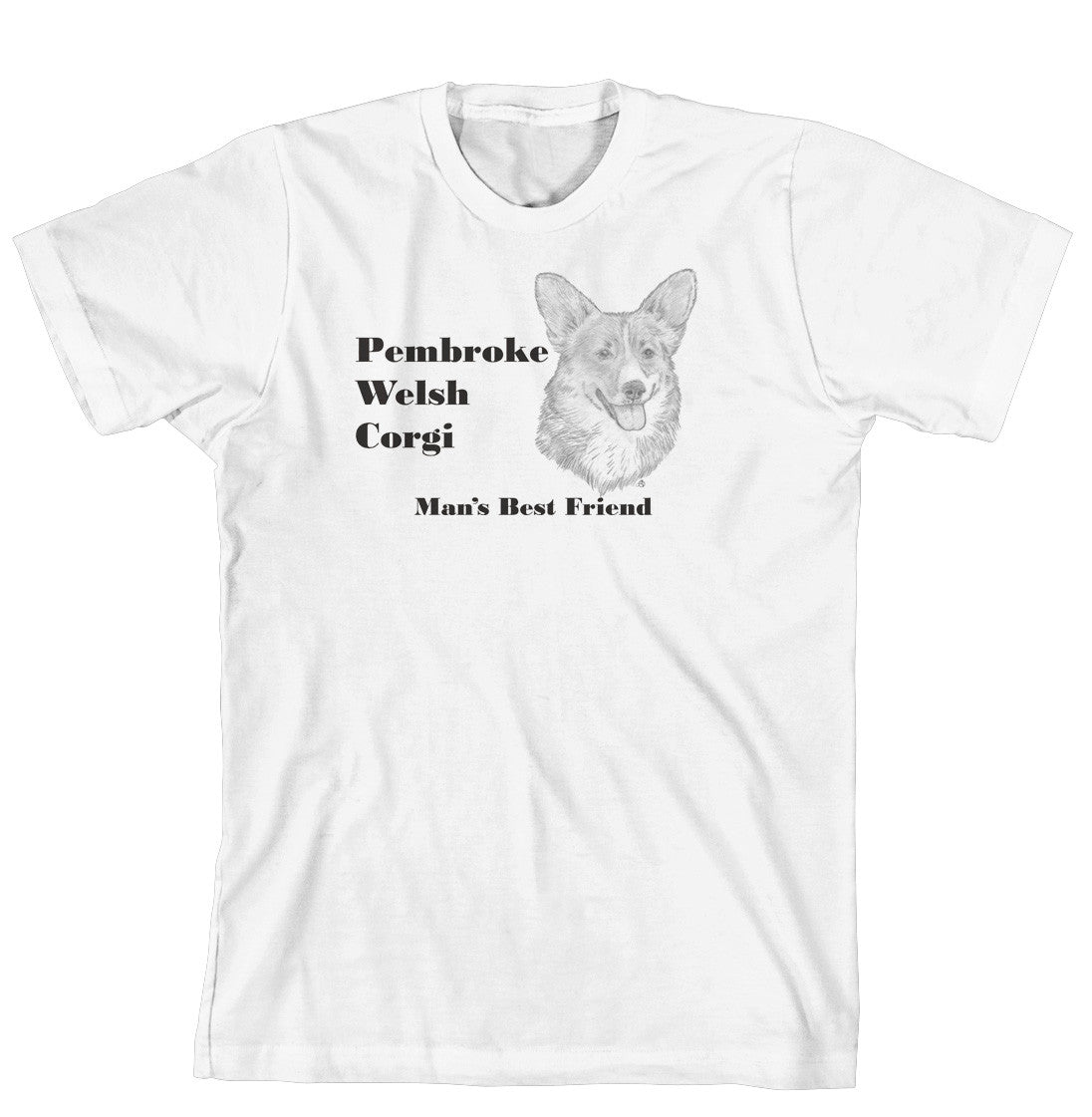 Man's Best Friend Dog Breed T-Shirt - Pembroke Welsh Corgi (326B) (170-0072-326B)