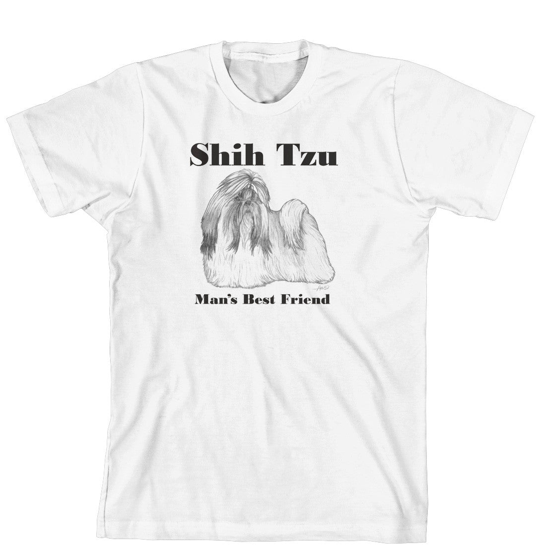 Man's Best Friend Dog Breed T-Shirt - Shih Tzu (327A) (170-0072-372A)