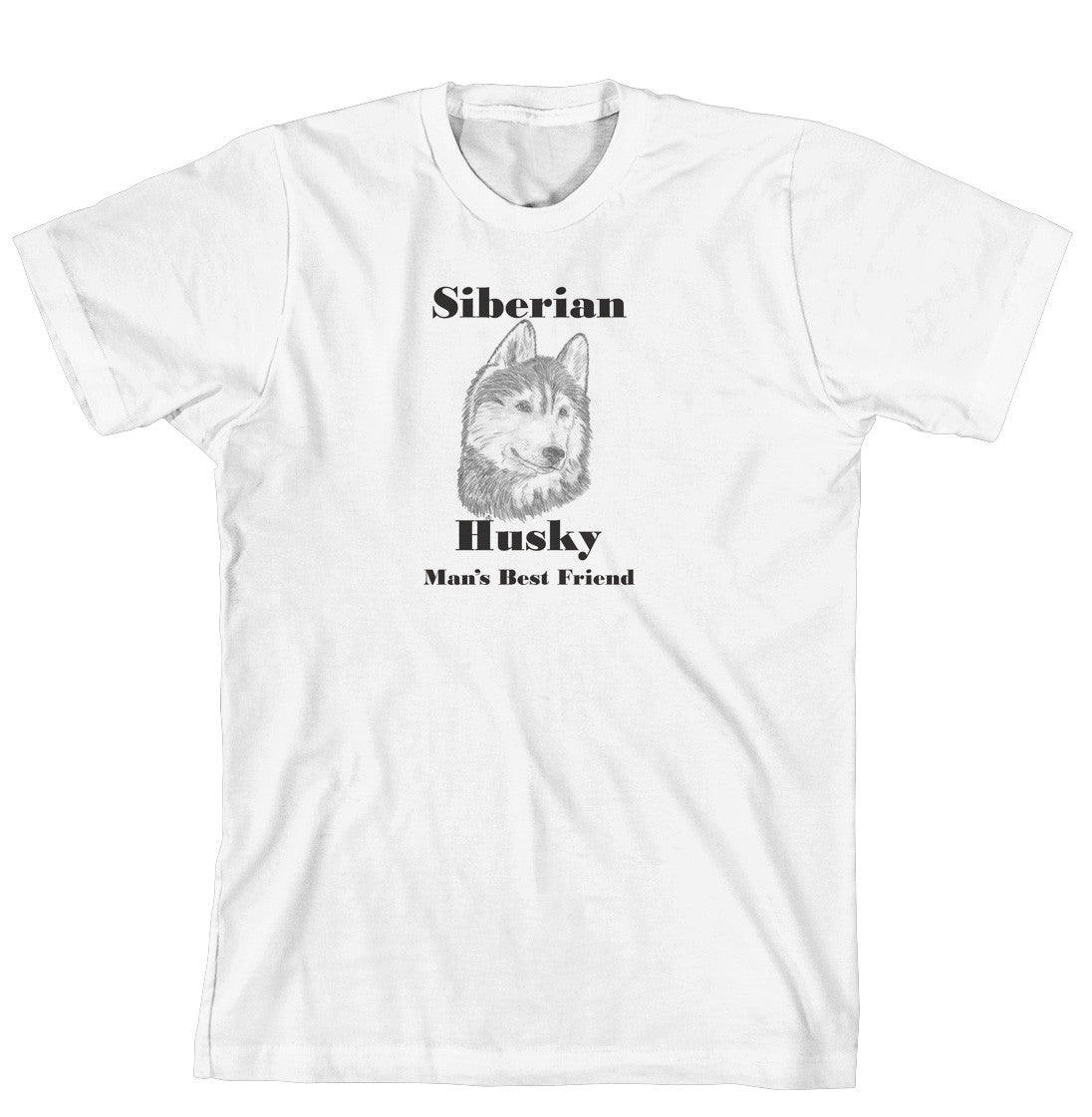Man's Best Friend Dog Breed T-Shirt - Siberian Husky (170-0072-374)