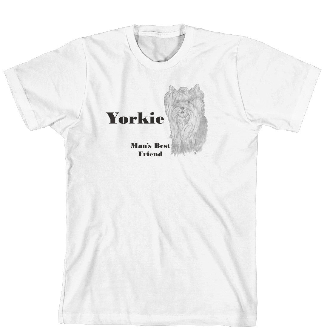 Man's Best Friend Dog Breed T-Shirt - Yorkshire Terrier (Yorkie) (170-0072-416A)