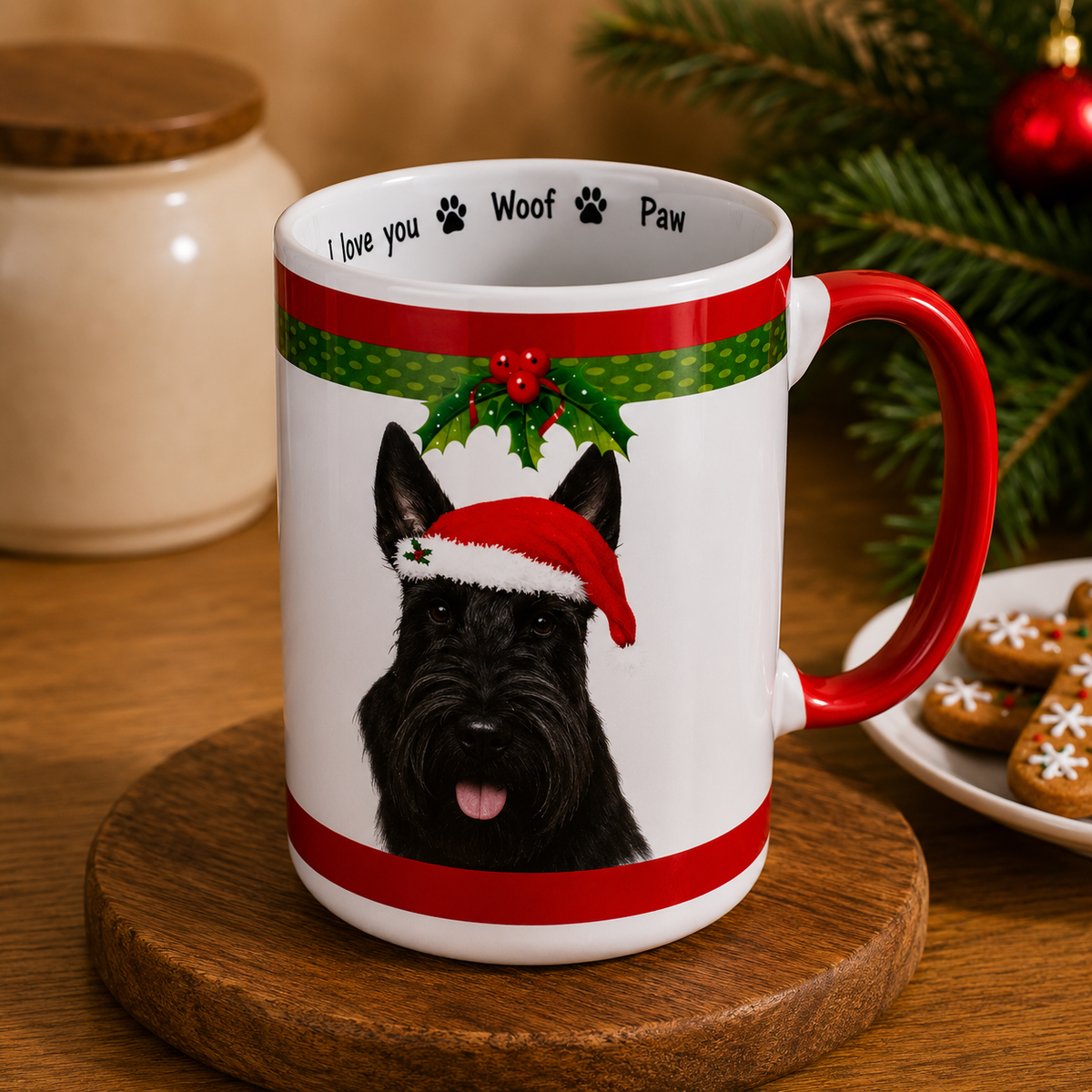 E&S Pets Scottish Terrier (Scottie) Christmas Mug