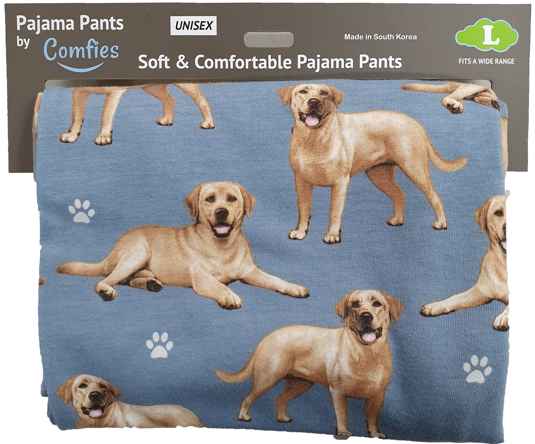 Comfies Unisex Pajama Bottoms - Yellow Labrador Retriever (Lab)