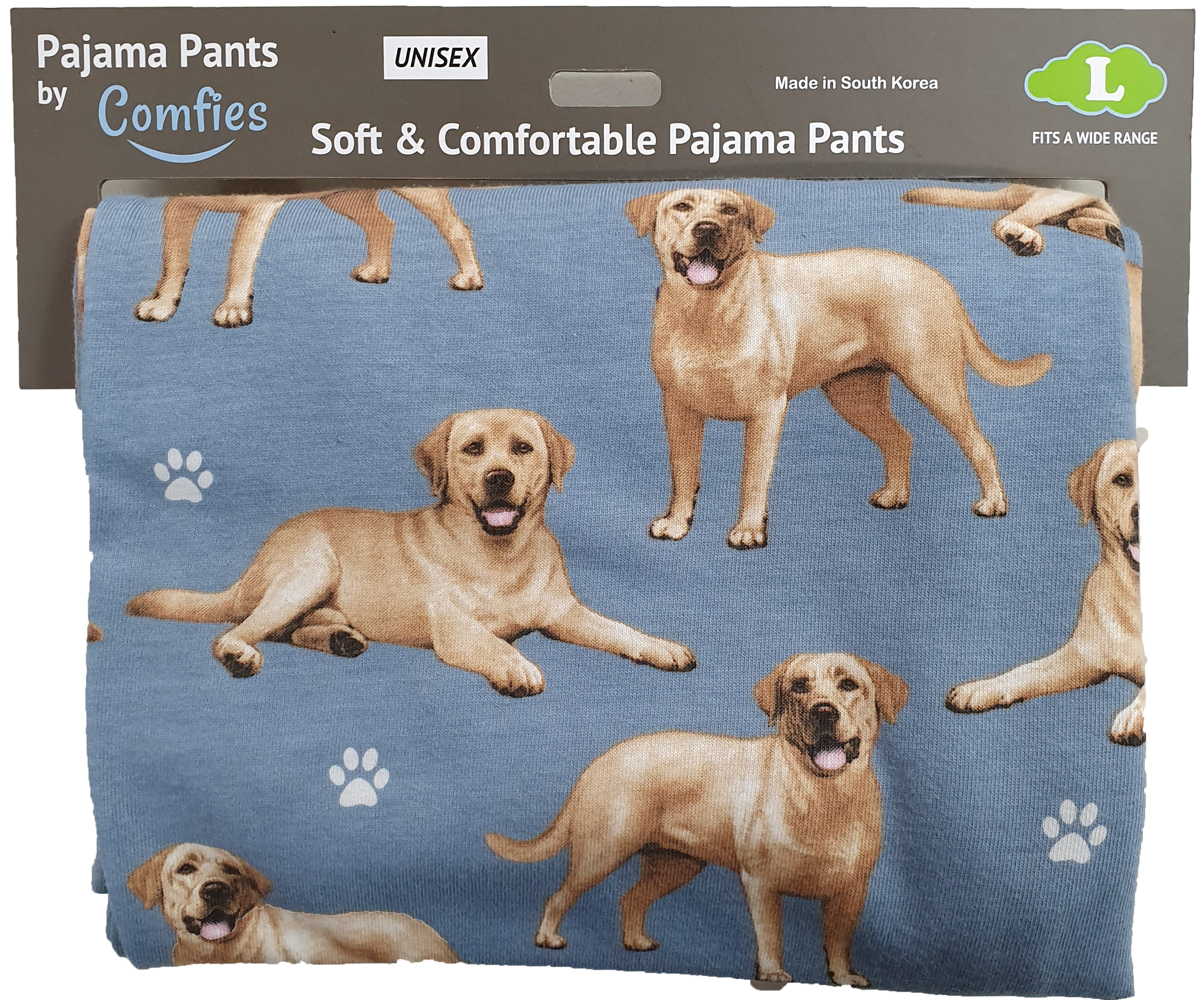 Comfies Unisex Pajama Bottoms - Yellow Labrador Retriever (Lab)