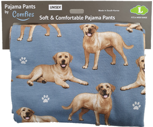 Comfies Unisex Pajama Bottoms - Yellow Labrador Retriever (Lab)