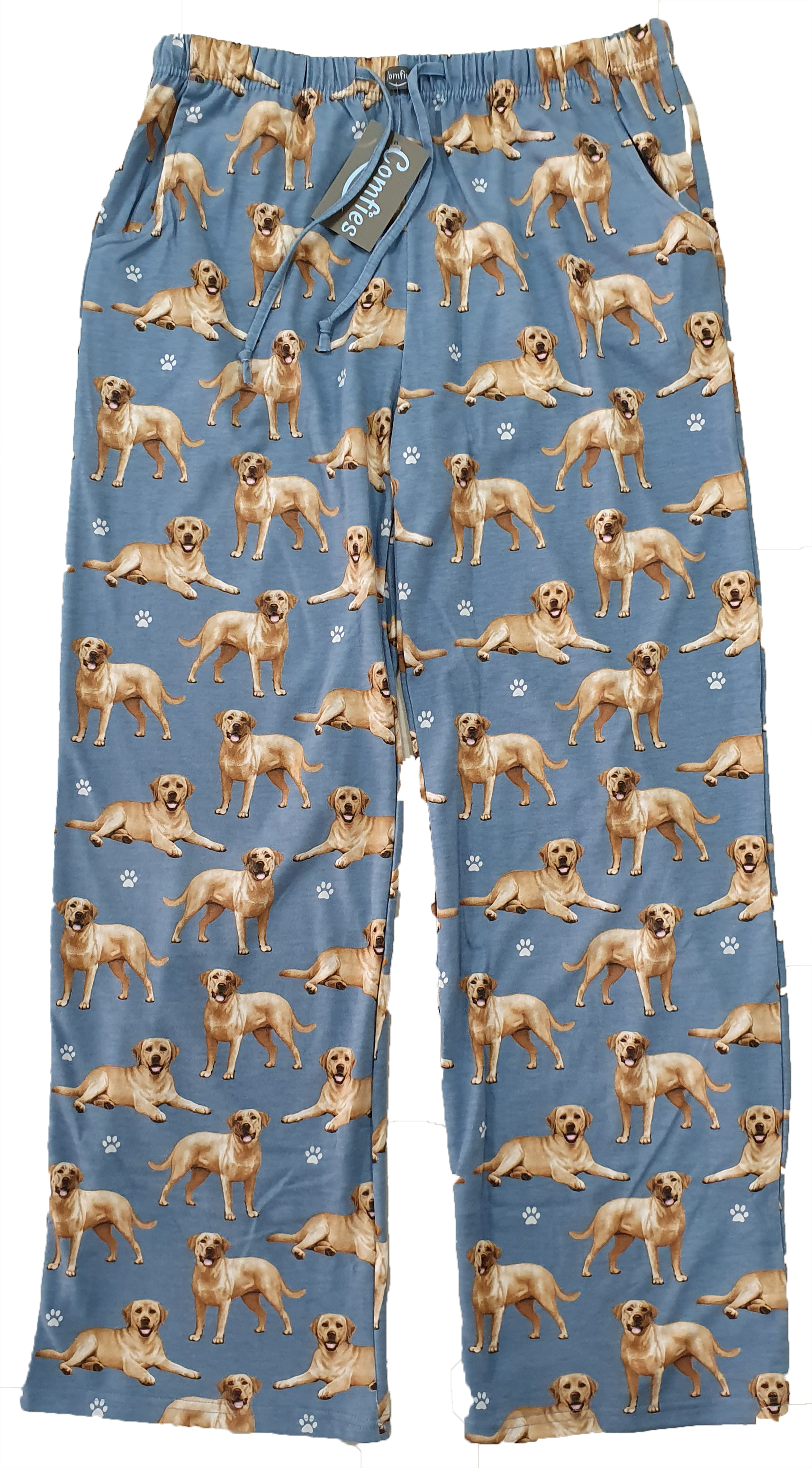Comfies Unisex Pajama Bottoms - Yellow Labrador Retriever (Lab)