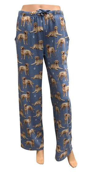 Comfies Unisex Pajama Bottoms - Yellow Labrador Retriever (Lab)
