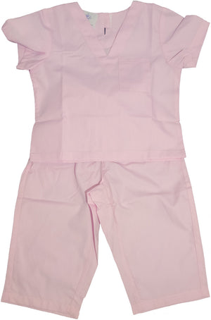 Childrens Infant Toddler Medical Scrubs Costume - Color Pink, Size 0-6 (CC-10560)