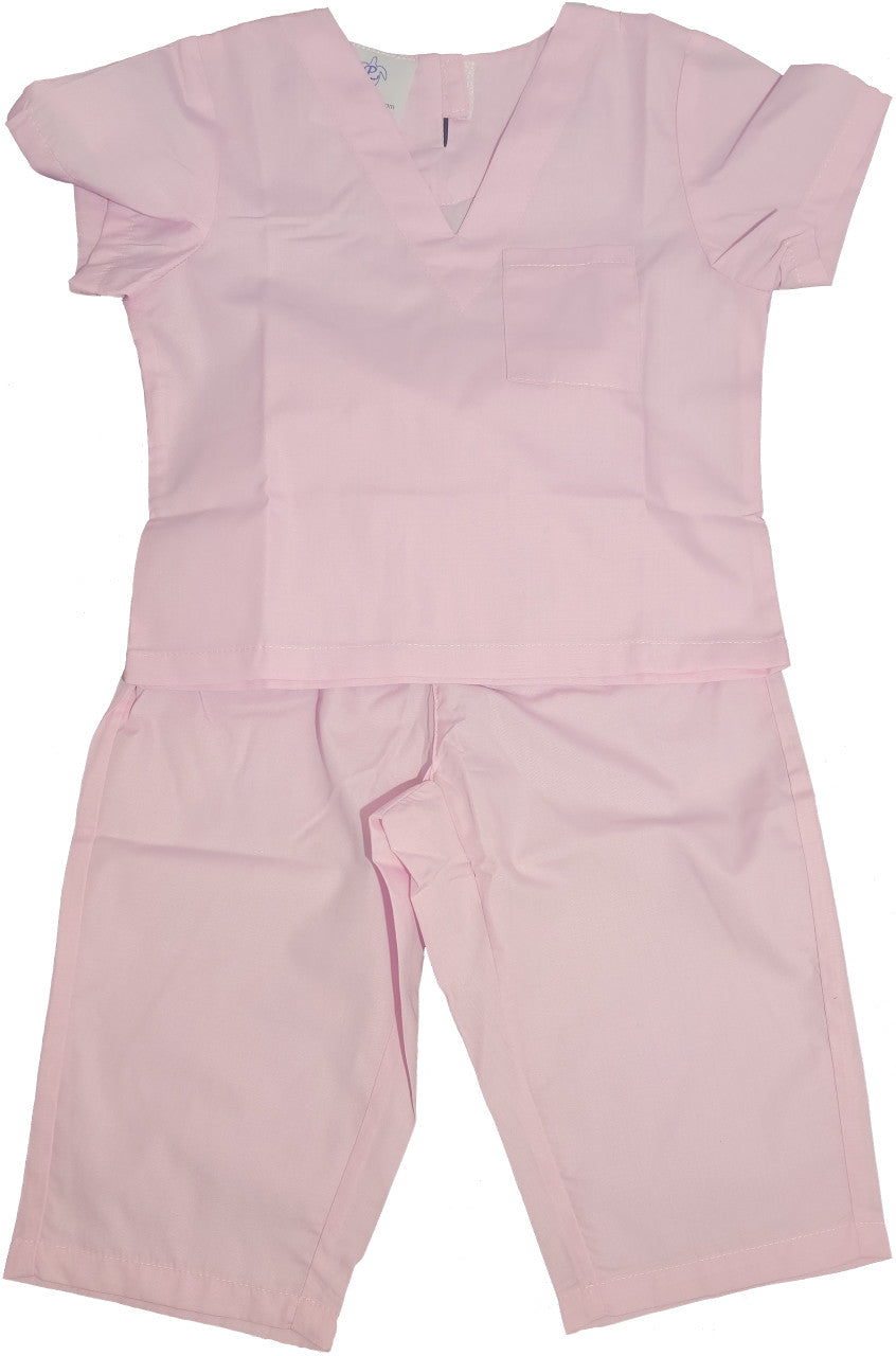 Childrens Infant Toddler Medical Scrubs Costume - Color Pink, Size 12-18 Mths (CC-10562)