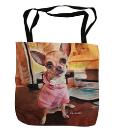 Paws & Whiskers 18in Tote Bag - Chihuahua Bella