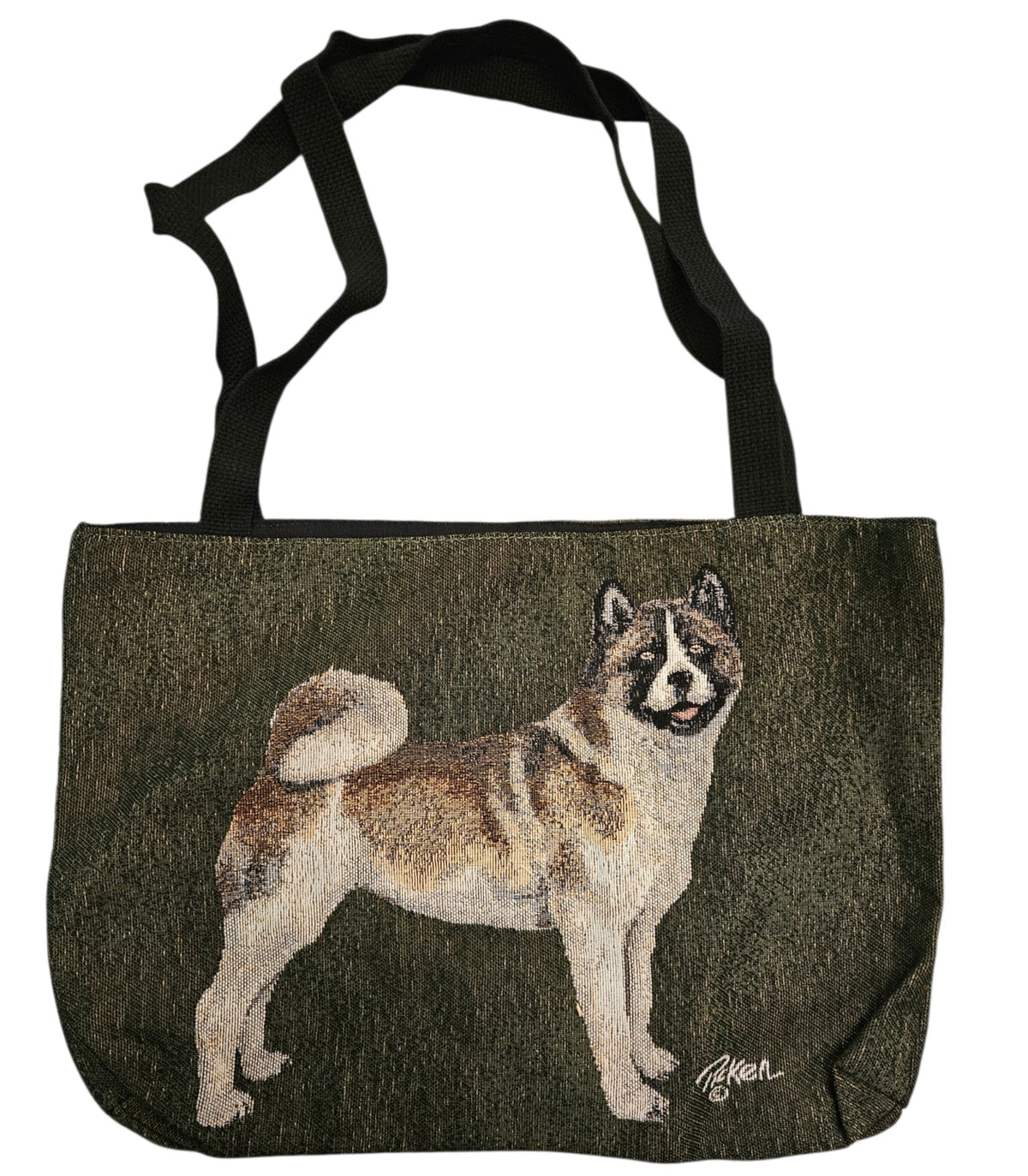 Manual Woodworkers 17 Inch Linda Pickens Akita Tote Bag