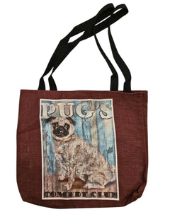 Dog Crossing Tote Bag - Pug
