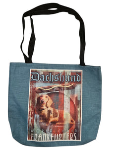Dog Crossing Tote Bag - Dachshund
