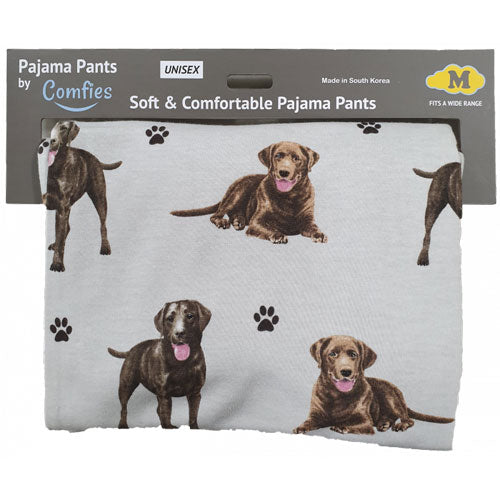 Comfies Unisex Pajama Bottoms - Chocolate Labrador Retriever (Lab)