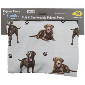 Comfies Unisex Pajama Bottoms - Chocolate Labrador Retriever (Lab)