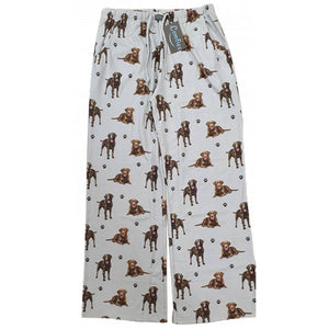 Comfies Unisex Pajama Bottoms - Chocolate Labrador Retriever (Lab)