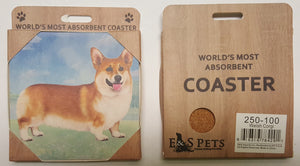 E&S Imports Ceramic Coaster - Welsh Corgi (250-100)