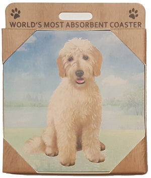 E&S Imports Ceramic Coasters - Goldendoodle (250-134)