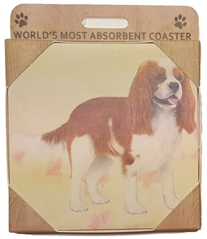 E&S Imports Ceramic Pet Coasters - Cavalier King Charles (250-18)