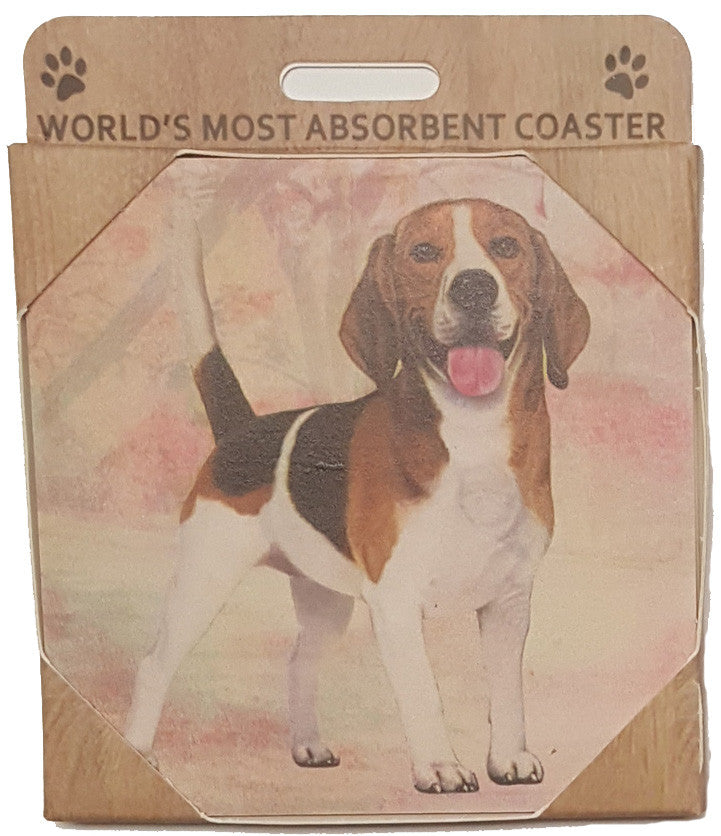 E&S Imports Ceramic Pet Coasters - Beagle (250-3)