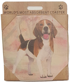 E&S Imports Ceramic Pet Coasters - Beagle (250-3)
