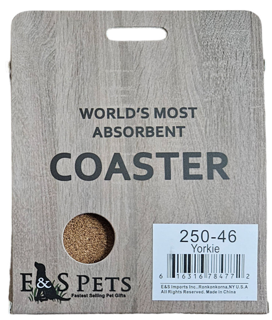 E&S Imports Ceramic Pet Coasters - Yorkshire Terrier (Yorkie) (250-46)