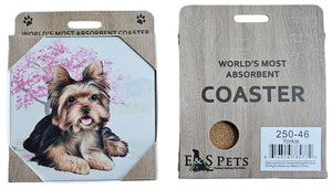 E&S Imports Ceramic Pet Coasters - Yorkshire Terrier (Yorkie) (250-46)