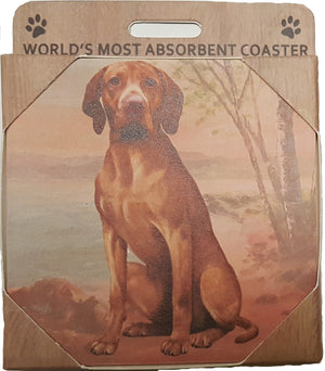 E&S Imports Ceramic Pet Coasters - Vizsla (250-55)