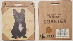 E&S Imports Ceramic Pet Coasters - French Bulldog (250-65)