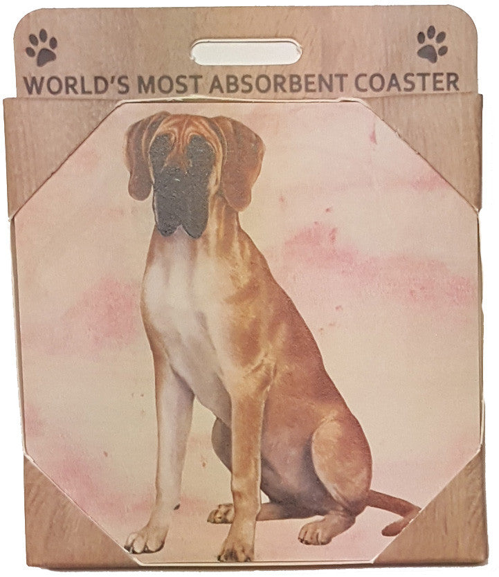 E&S Imports Ceramic Pet Coasters - Great Dane (250-66)