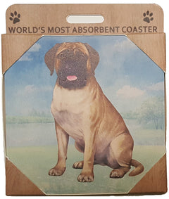 E&S Imports Ceramic Pet Coasters - Bull Mastiff (250-79)